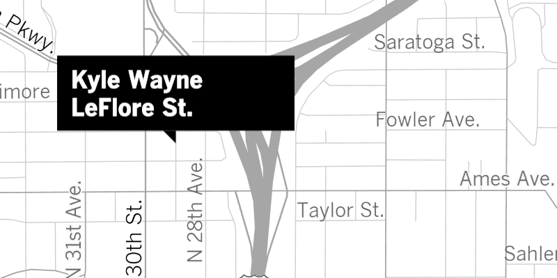 Kyle LeFlore map